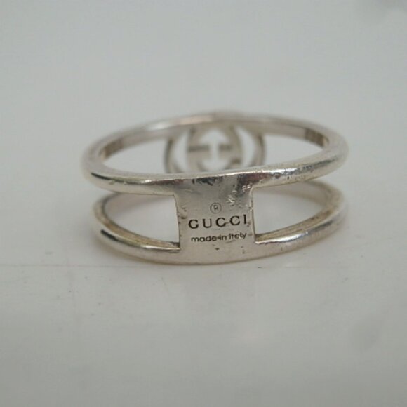Authentic GUCCI Interlocking G ring 925 [Used] - Picture 3 of 8